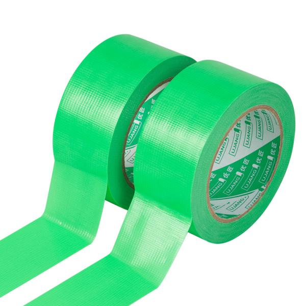 Green PE Woven Fabric Cloth Tape For Stucco Single Sided Acrylic Water Activated Masking Tape
