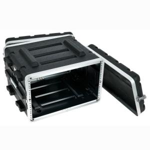 Wholesale Lightweight Black ABS Shallow Rack Case 6U For Secure Storage from china suppliers