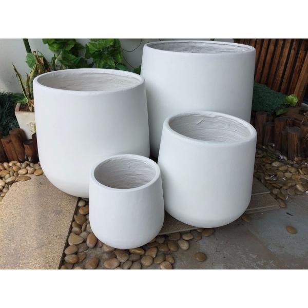 Stunning Garden With Our Durable Fiber Clay Planters D440*390MM