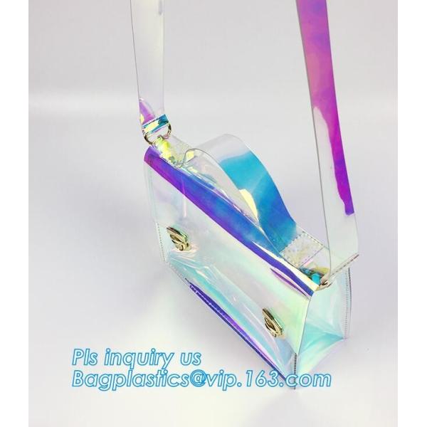 Shoulder Handbag PVC Tote Bag, Hologram Kalemlik Gammaray Pvc PU Laser Reflective Shoulder Tote bag, handbag beach shoul