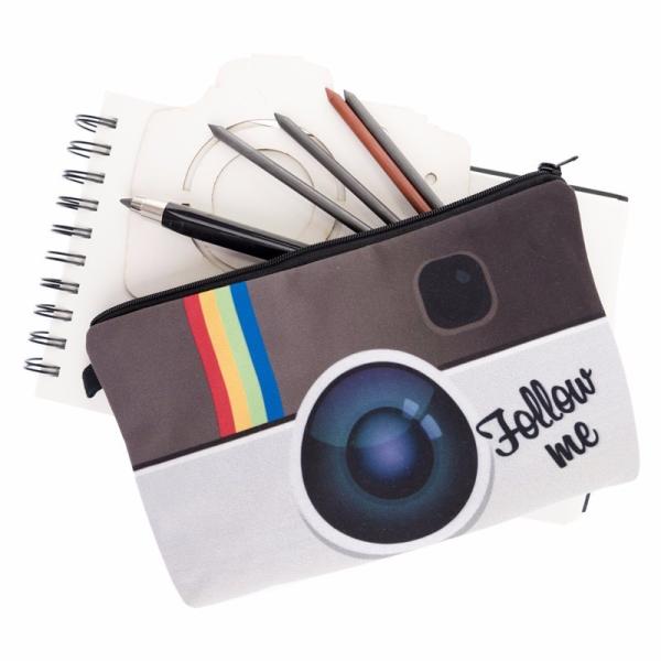 Makeup Bag, 3D Printing women cosmetic bag Multifuncition Pencil Holder