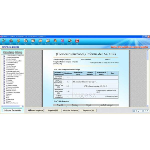 Sliver color AH-Q10 Latest 41 report 3rd generation quantum resonance magnetic analyzer quantum body composition analyze