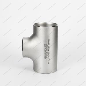 China Sand Rolled ASTM A403 Stainless Steel Weld Pipe Fittings Reducing Tee on sale