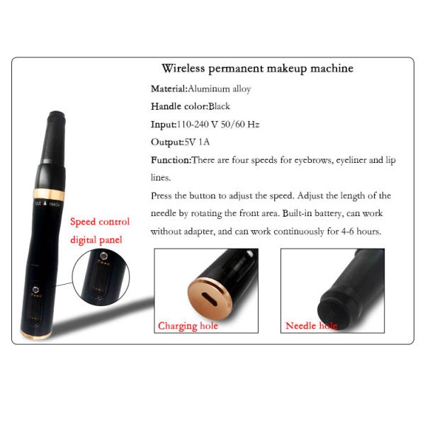 Digital Gyromagnetic Swith Panel Permanent Makeup Tattoo Pen For Eyebrow Bleaching / Lip Tattoo Instrument
