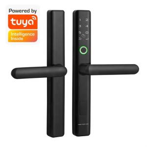 Wholesale Tuya App Control Intelligent Smart Door Lock Phone Fingerprint Code Open For Home Security from china suppliers