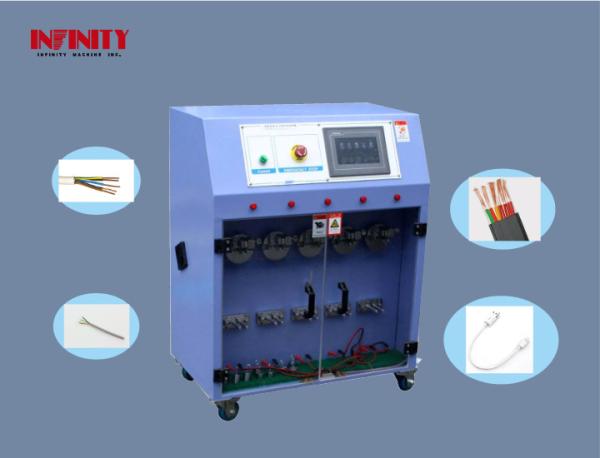 PLC Control Five Stations Wire Pull Testing Machine For Swing Folding Resistance