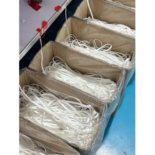 6mm 6.5mm 7mm 3 Ply Face Mask Flat Ear Loop White Cord Ear Tie Rope
