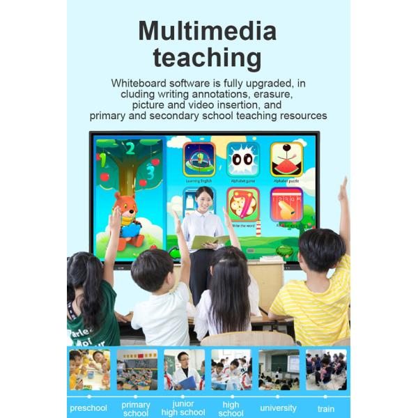 6ms Digital Interactive Smart Board 65'' Interactive Touch Screen