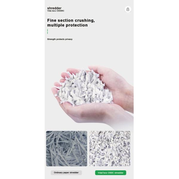 Electricity Powered 5 Sheets Cross Cut Entry Level Shredder for and Durable Shredding