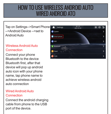 7 inches Portable Wireless Carplay