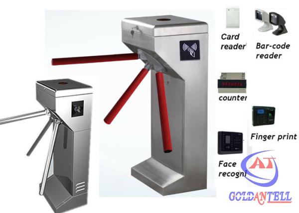 Quality Waist Height Automatic Rotate Tripod Turnstile Gate In Supermarket Access Control for sale