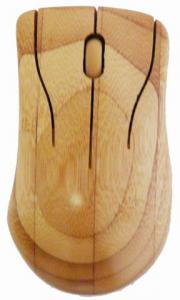 Wholesale Used by both right and left hand ergonomic symmetric design bamboo computer mouse wireless from china suppliers