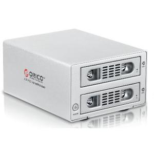 China ORICO 3529SUS3-C Tool Free Aluminum USB 3.0 & eSATA JBOD Dual - Bay 3.5 inch SATA Hard Drive Duplica on sale