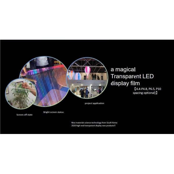 Led Transparent Display Pixel Pitch 4-8mm With High Permeability And Optical Grade Materials For Improved Visibility