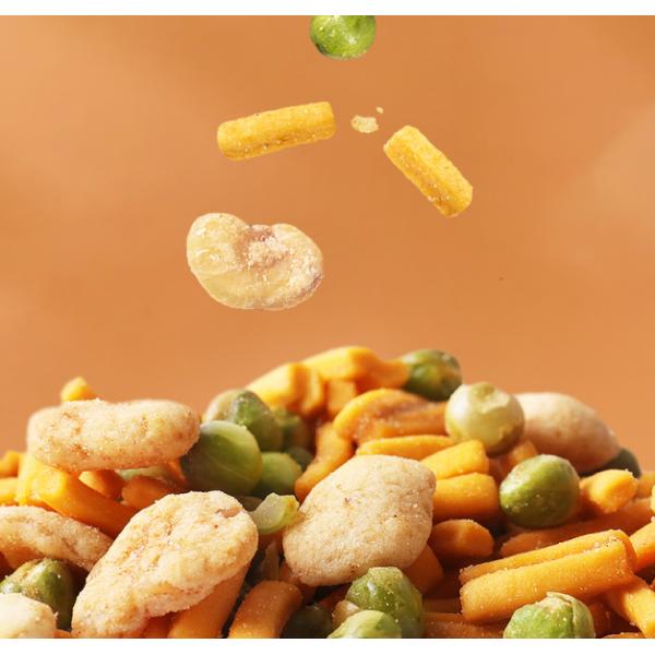 Semi Soft Green Pea Snack Palm Oil Refreshing Fruit And Nut Mix