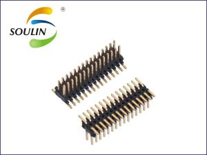 China 1.27 Mm Right Angle Pin Header Connectors Smt Type 90 Degrees on sale