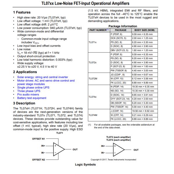 TL074MJB Linear IC Chips 4 Circuit No 14-CDIP
