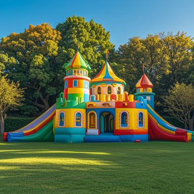 16'L x 13'W x 10'H Inflatable Party Castle Bounce House: Kids Castle Theme with Basketball Hoop, Removable Shade Roof, Powerful UL-Approved Blower, Fun Slide & Bounce Area