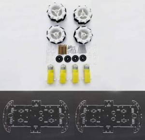 Wholesale 65mm Plastic Omnidirectional Wheels Robot With TT Motor Coupling from china suppliers