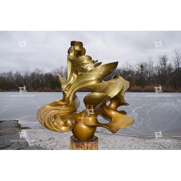 Golden Casting Large Bronze Sculpture Sun Wheel Bronze Garden Figures