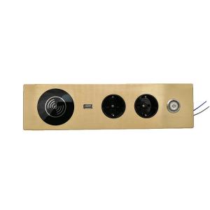 Wholesale Embedded Alloy Conference Table Socket With Switch 1 Year Warranty from china suppliers