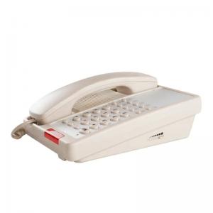 China Adjustable Flash Hotel Guest Room Telephone Beige Color Wired Table Phone on sale