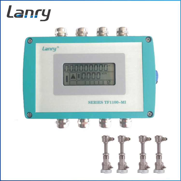4 Channels Modbus Insertion Ultrasonic Flow Meter Transit Time