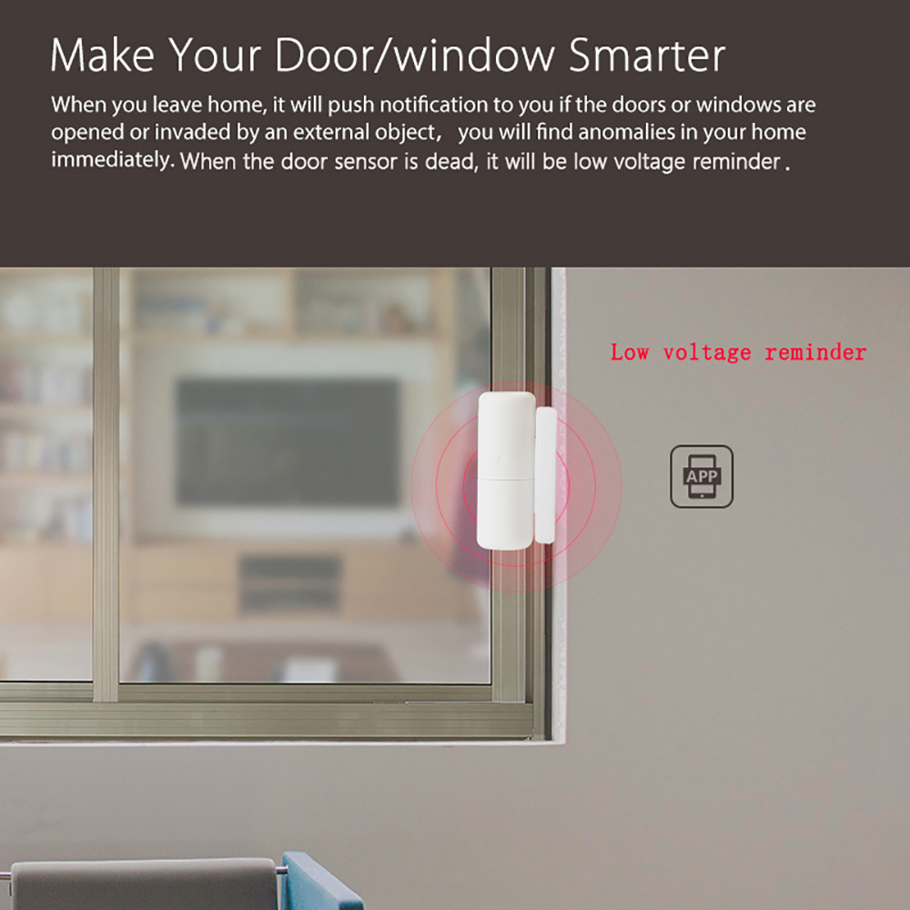 WiFi GSM Rf 433mhz Door Sensor Tuya Smart Alarm Sensor Pir Motion