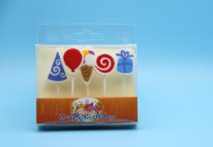 Wholesale Mini Pizza Shape Personalized Birthday Candles , Unusual Birthday Cake Candles from china suppliers