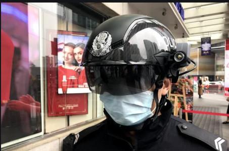 Quality Professional  Integration Intelligent Interactive Helmet Precision Infrared Thermometer for sale