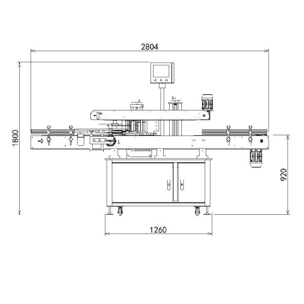 YIMU YM610 Automatic Big Round Container Label Applicator Bucket Labeling Machine