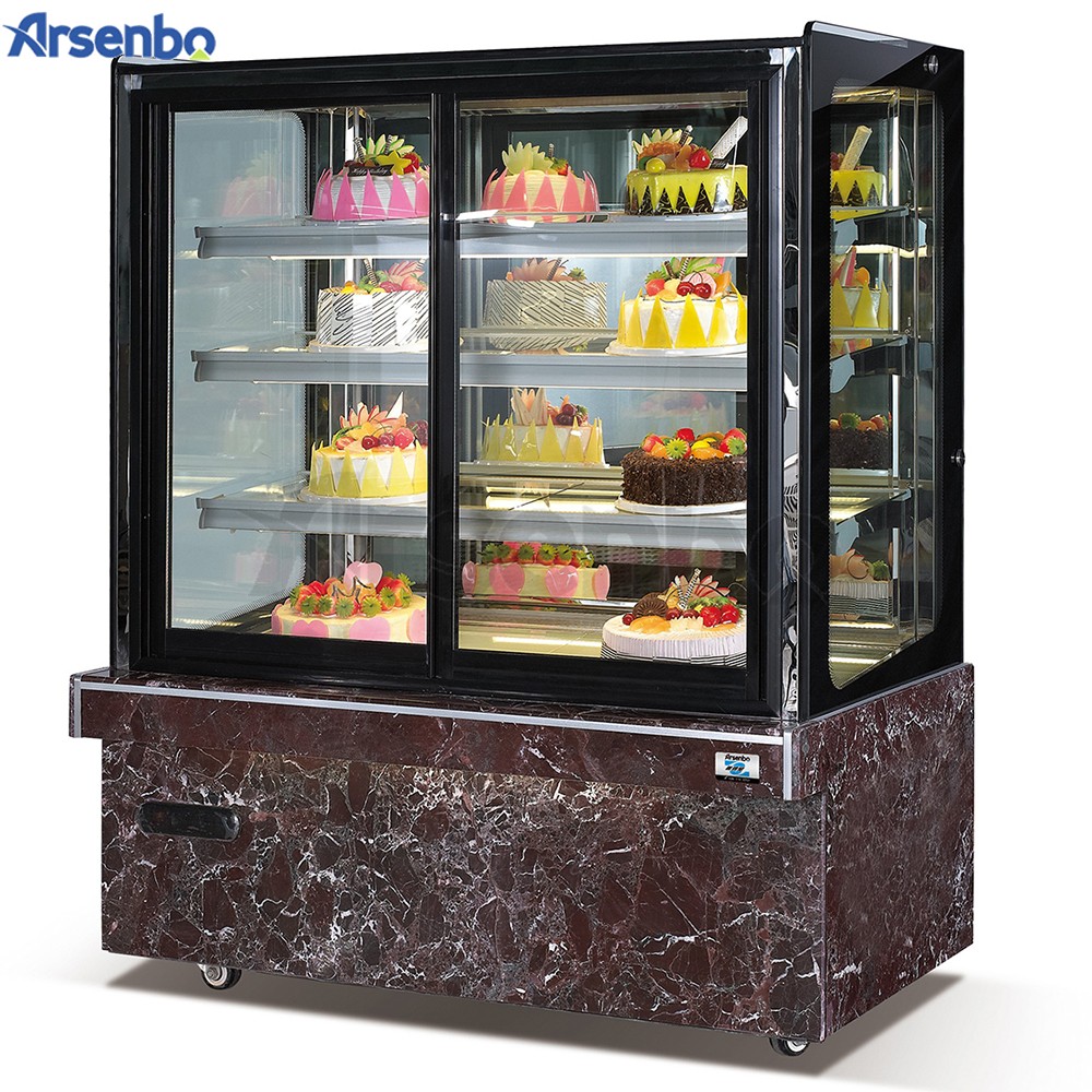 310L Practical Small Cake Display Counter Fridge Microcomputer Control Temp