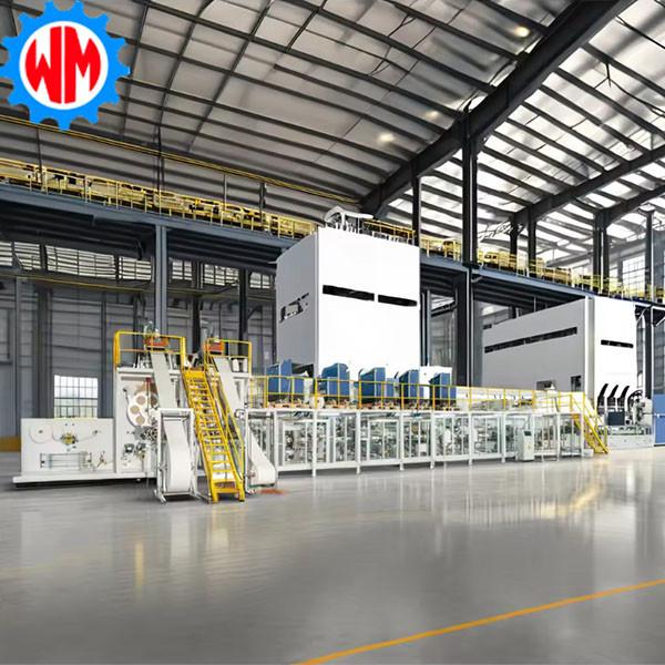 Quality 400 pcs/min Adult Diaper Production Line Intelligent Control with Customized Packaging System for sale