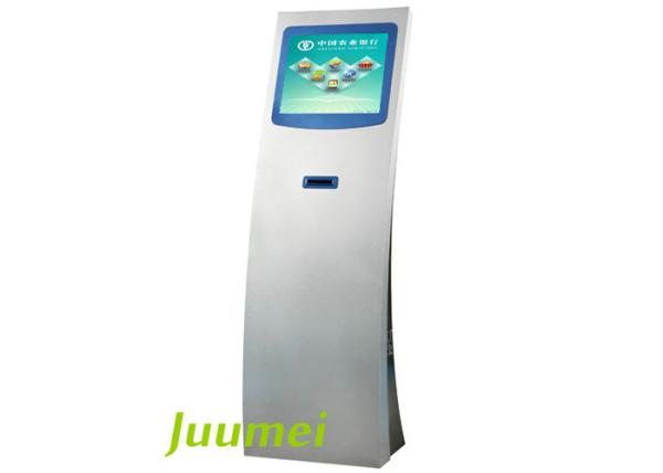 Self-Service Touch Screen Ticket Kiosk With Printer For Wireless Doctor Queue