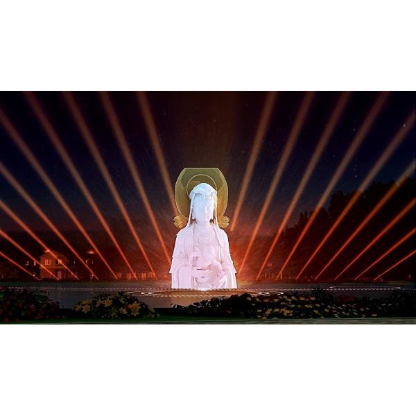 Entertainment Purposes Water Screen Projection With Perfect Visual Experience