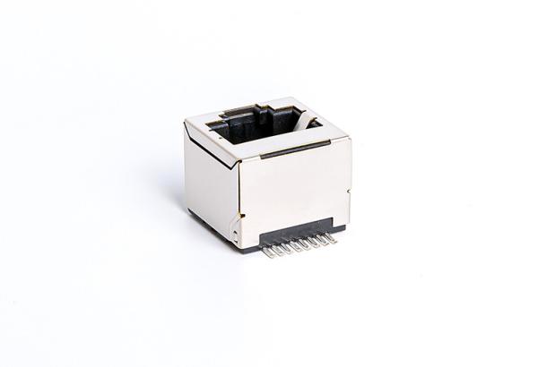Quality Modular SMT RJ45 Jack Without Integrated Transformer Magnetics 180° Orientation Top Entry for sale