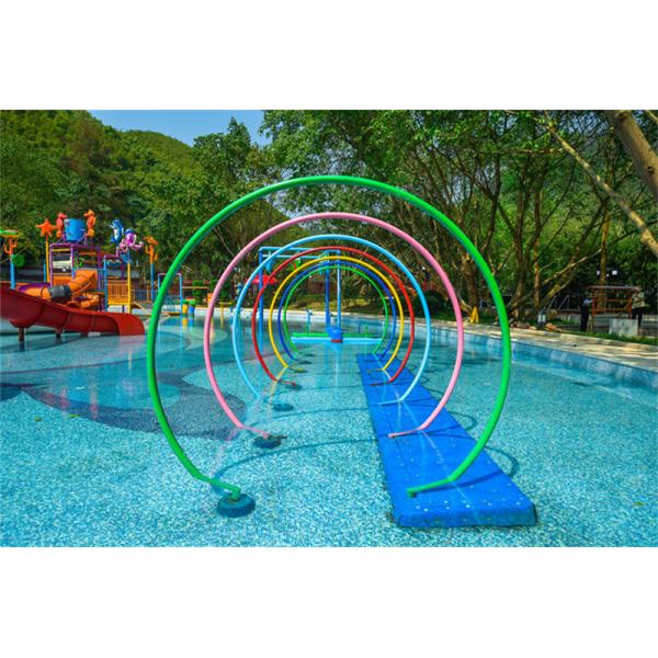 Water Park Water Splash Pad Outdoor Water Playground Amusement Equipment Rainbow Water Spray Loops