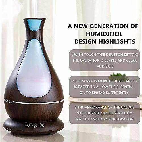400ml 12W Wood Grain Ultrasonic Aromatherapy Diffuser