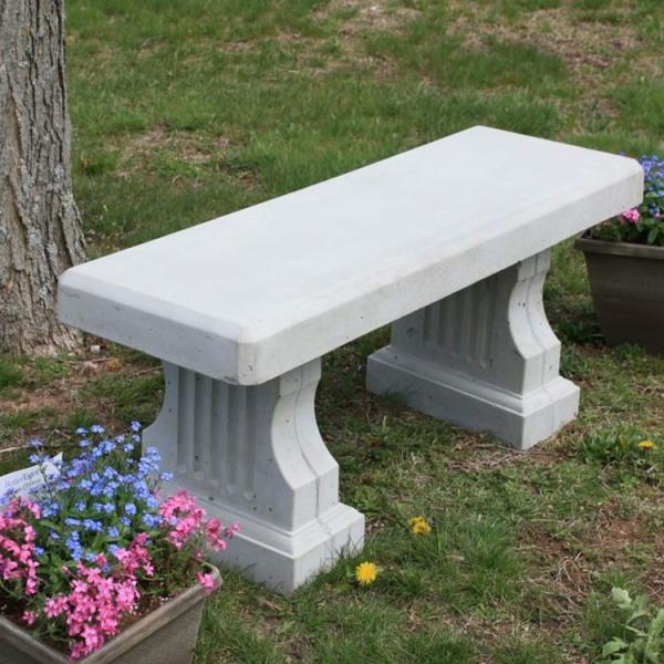 White Grey Modern Concrete Outdoor Dining Patio Table GRC Garden Table