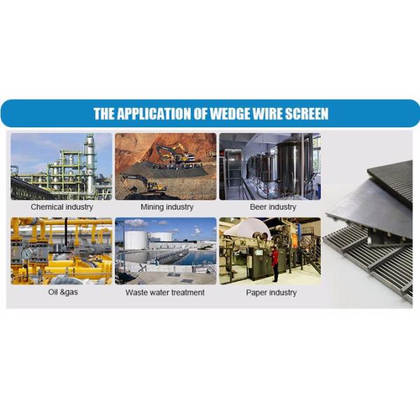 Johnson Slot Sieve Wedge Wire Screen Panels Plate Stainless Steel For Pulp Filtration