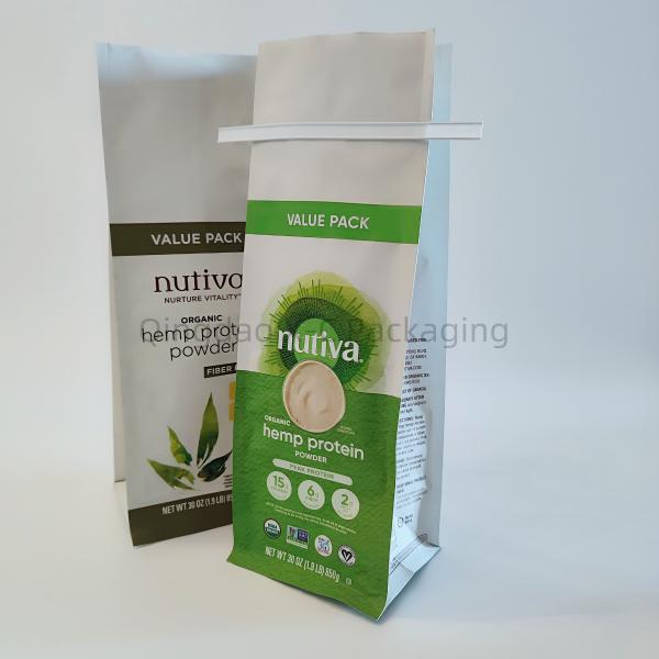 Customized Printed 8 Side Seal Bag Tin Tie Stand Up Pouch Resealable Food Packaging