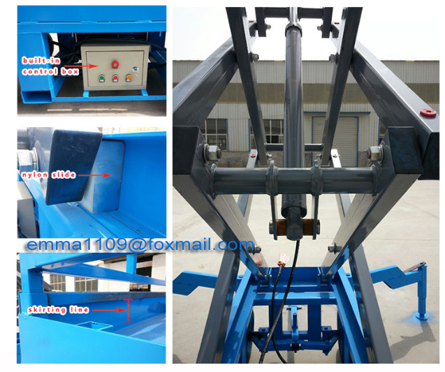 Big Load 1.0t Mobile Scissor Platform Power Source Battery or Local Power 220v/380v