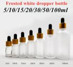 Skincare 2 Oz Frosted Dropper Bottles Clear Empty Dropper Bottles