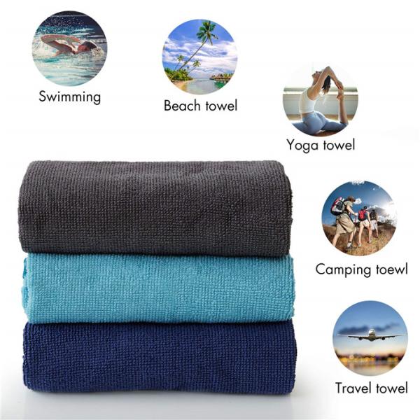 Absorbent Fast Drying Lightweight Microfiber Sports Towel for Travel Gym with Mesh Bag