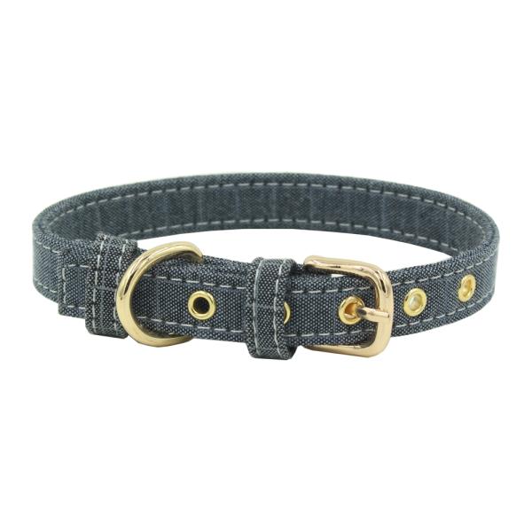 Custom Double Layer Sewing Canvas Dog Collar Leash Harness Set Durable