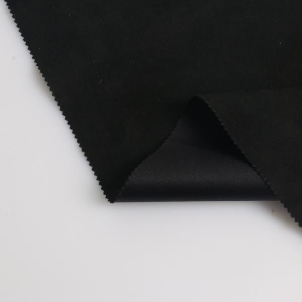 China factory REPREVE RECYCLED SUEDE polyester fabric for packing box and dress