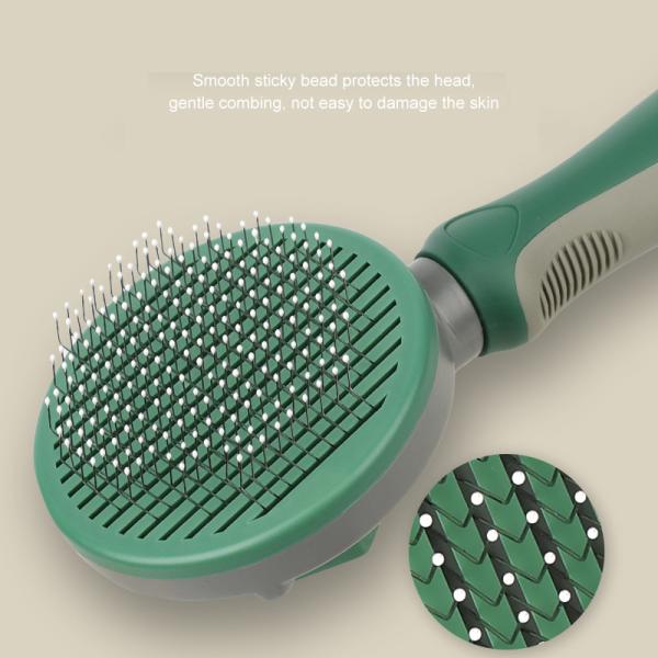 Portable Pet Hair Remover Brush Self Cleaning Slicker Comb Reusable Hair Cleaning