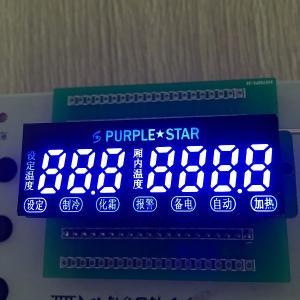Wholesale 7 Digit 7 Segment LED Display Custom Ultra Blue For Temperature Control from china suppliers