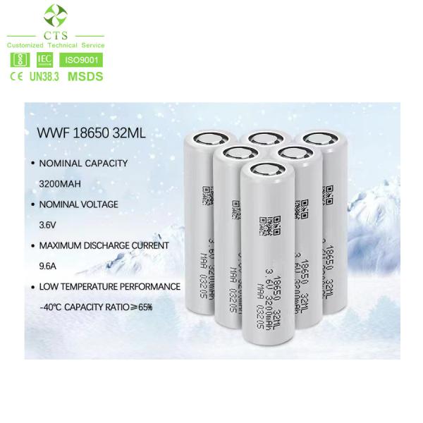 Quality 18650 Rechargeable Lithium Ion Battery High Discharge Rate 3.7v Li Ion Cylindrical Battery Cell for sale
