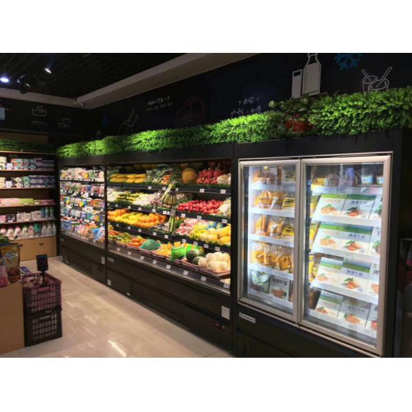 Commercial Multi-Functional Refrigerated Display Cabinet With EBM Fan Motors